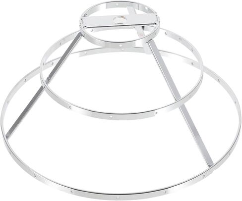 Angoily Chandelier Frame Diy, Metal Diy Drum Lamp Shade Strong Ring, Metal Lampshade Pendant Lamp Shade Holder for Hanging Lights Making Accessory Pendant Light Table Holder Parts Living Room Bar in Saudi Arabia