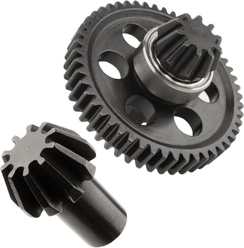 RC Upgraded Steel Spur Gear with Pinion Gear 16401G & Drive Shaft Gear 16402G Spare Parts for All H16BM H14BM 14210 JC14EP H14BM 1/14 1/16 Scale Trucks in Kuwait