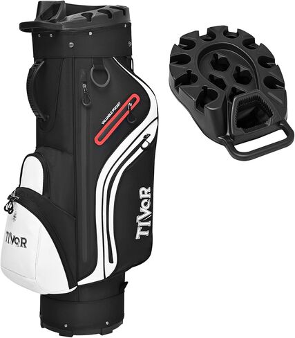 TIVOR 2026 T-Lock Golf Cart Bag-14-Way Full-Length Dividers,9 Pockets, Easy-Access Handle & Ergonomic Straps | Perfect for Cart & Walking, Includes Rain Cover in Saudi Arabia