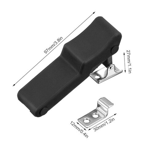 Rubber Latch, 2 Pcs Front Storage Latch T Handle Draw Latches Stainless Steel Draw Latch Black Catch Buckle for 7081927 ﻿ in Saudi Arabia