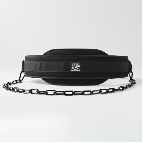 Dip Belt with Chain for Weightlifting, Neoprene Waist Belt for Gym Workout,Pull Ups, Training, Fitness Exercise, Men, Women in Saudi Arabia