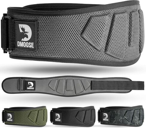 حزام رفع الأثقال للياقة البدنية من دي مووس للرجال والنساء - عرض 2 في 1 قابل للتعديل 4 بوصات و6 بوصات - حزام الوزن مع إبزيم قفل تلقائي - حزام رياضي مثالي لدعم الظهر لرفع الأثقال والقرفصاء والرفع الميت in Kuwait