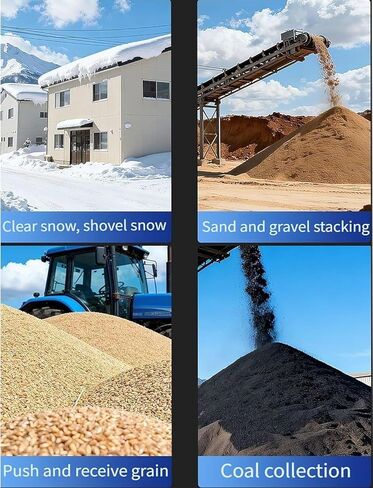 مجرفة دافعة للثلج قابلة للتعديل مع عجلات من ELEFOCUS - تصميم بمقبض مزدوج لإزالة الثلج على الممرات وممرات الباحات (مقبض مزدوج) in Kuwait