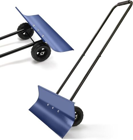 ELEFOCUS 30-Inch Wide Snow Shovel with Wheels,Snow Shovel Pusher and Barn Shovel and an Adjustable Handle in Saudi Arabia