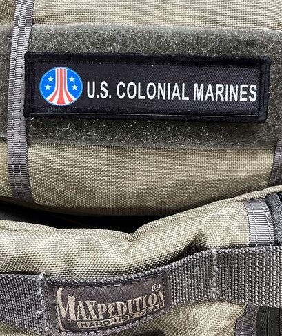 RedheadedTshirts - 1x4 Aliens Colonial Marines Morale Patch صُنع في الولايات المتحدة الأمريكية مثالي لحقيبة الظهر أو معدات مولي أو قبعة أو قبعة المشغل! in Saudi Arabia
