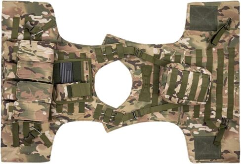 سترة Airsoft التكتيكية مع رقعة العلم الأمريكي وأكياس ماج (متعددة الكاميرات، صغيرة وكبيرة) in Kuwait