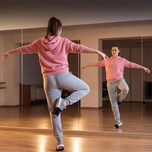 4 Pair Dance Socks Over Shoes, Dance Shoe Covers Black Dances Socks for Women Ballet Dancers, Easy Pivoting and Sliding on Sticky Indoor Dances Floors in Saudi Arabia
