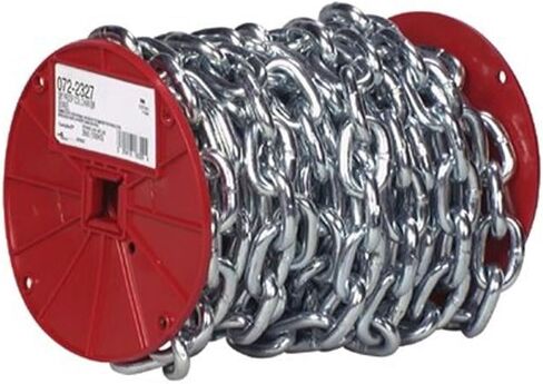 Campbell Chain 3/16 Oval Link Carbon Steel Proof Coil Chain 3/16 in. Dia. x 100 ft. L - Total Qty: 1; Each Pack Qty: 1 in Kuwait