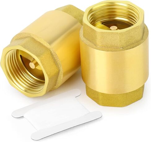 GASHER 2PCS Brass Check Valve 1" Female Thread, Backflow Prevention, One Way Check Valves(new) in Saudi Arabia