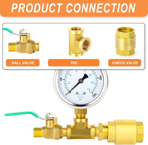GASHER 2PCS Brass Check Valve 1" Female Thread, Backflow Prevention, One Way Check Valves(new) in Saudi Arabia
