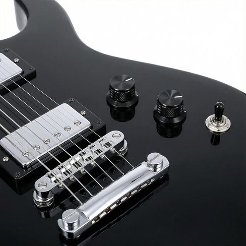 2 قطعة مقبض الجهد الألومنيوم ، 1/4 "D مقبض رمح العالمي الأسود الغيتار حجم المقابض مع مجموعة المسمار للجيتار/باس/AMPS/Preamps in Kuwait