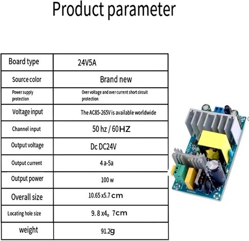 100W 24V4A High Power Switching Power Bare Board Industrial Isolation Power AC85~265V to 24V 100W in Saudi Arabia