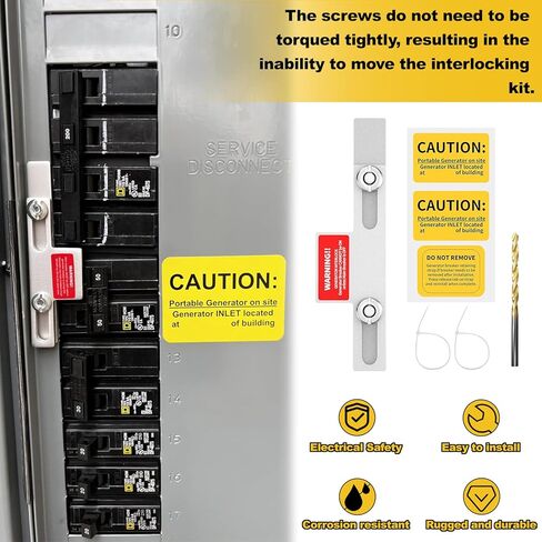طقم تعشيق المولد متوافق مع مطرقة Eaton Cutler وعداد Homeline Square D الرئيسي 150 أو 200 أمبير، قواطع رئيسية ومولدات مجاورة، للاستخدام الآمن للطاقة المحمولة أثناء انقطاع التيار الكهربائي in Kuwait