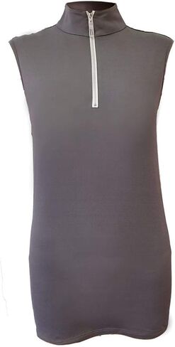Tailored Sportsman Ladies Icefil Sleeveless Titanium/Silver Small in Saudi Arabia