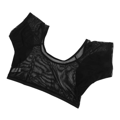 Hemoton Underarm Sweat Vest for Women Sweatproof Shirt with Cotton Sweat Pads Breathable Transparent Mesh Leakproof Underwear for Daily Use in Saudi Arabia