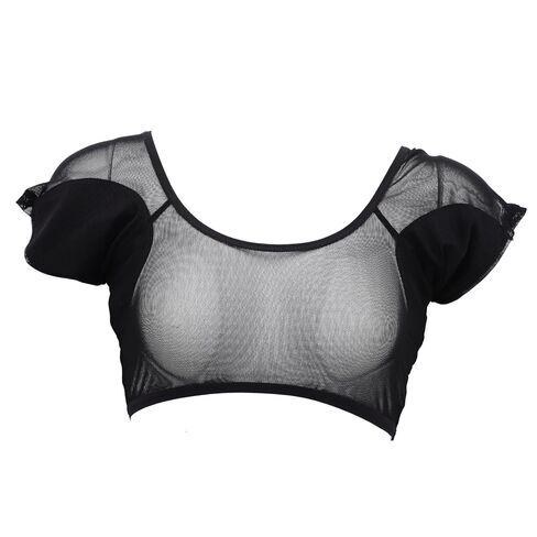Hemoton Underarm Sweat Vest for Women Sweatproof Shirt with Cotton Sweat Pads Breathable Transparent Mesh Leakproof Underwear for Daily Use in Saudi Arabia