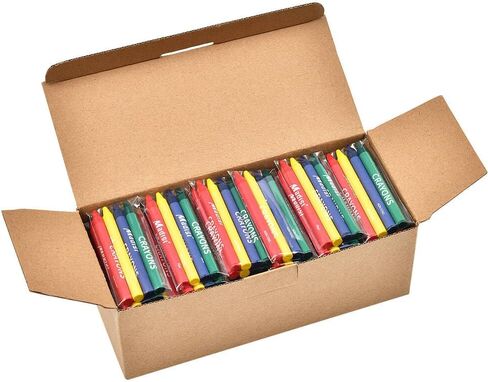 Madisi Crayons Bulk Pack, Regular Size, 4 Colors, 60 Packs, 240 Count in Kuwait