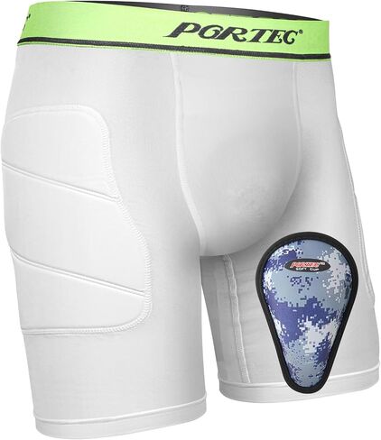 Youth Compression Sliding Shorts with Protective Cup,Padded Sliding Shorts for Baseball Football Lacrosse in Saudi Arabia