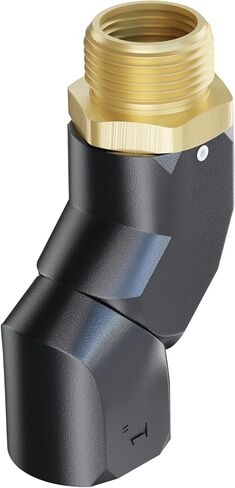 Fuel Nozzle Swivel, Multi Plane 360° Rotating Fuel Tank Fuel hose Swivel Connector,1" Dual NPT Threads Fuel Transfer Swivel for Fuel Pump Hose Nozzle Black in Kuwait