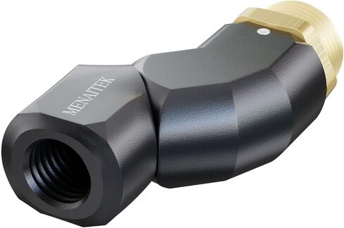 Fuel Nozzle Swivel, Multi Plane 360° Rotating Fuel Tank Fuel hose Swivel Connector,1" Dual NPT Threads Fuel Transfer Swivel for Fuel Pump Hose Nozzle Black in Kuwait