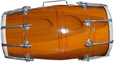 SHREYAS HANDMADE WOOD DHOLAK INDIAN FOLK MUSICAL INSTRUMENT DRUM NUTS N BOLT in Kuwait