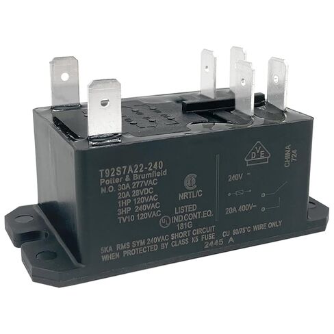 T92S7A22-240 Relay 240VAC 30A 6-pin DPST-NO (2 Form A) in Kuwait