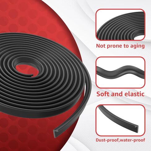 10512 Vinyl Strip 10'-6" for Tapco Pro 14, Pro 19, Maximum Bending Siding Brake Replacement Kit, Replacement for Tapco Brake Parts - Black in Kuwait