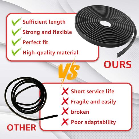 10512 Vinyl Strip 10'-6" for Tapco Pro 14, Pro 19, Maximum Bending Siding Brake Replacement Kit, Replacement for Tapco Brake Parts - Black in Kuwait