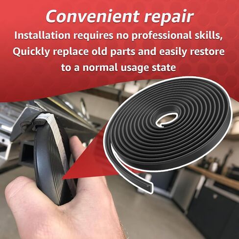 10512 Vinyl Strip 10'-6" for Tapco Pro 14, Pro 19, Maximum Bending Siding Brake Replacement Kit, Replacement for Tapco Brake Parts - Black in Kuwait