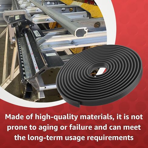 10512 Vinyl Strip 10'-6" for Tapco Pro 14, Pro 19, Maximum Bending Siding Brake Replacement Kit, Replacement for Tapco Brake Parts - Black in Kuwait