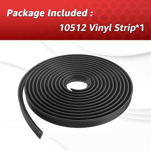 10512 Vinyl Strip 10'-6" for Tapco Pro 14, Pro 19, Maximum Bending Siding Brake Replacement Kit, Replacement for Tapco Brake Parts - Black in Kuwait