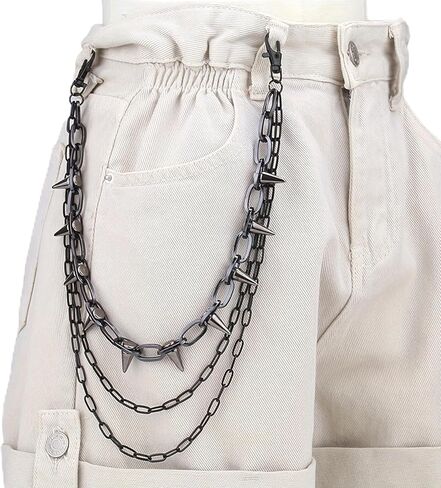 Fashionable Wallet Chain Goth Accessories Belt Pants Chain Jean Chains Hip Hop Clothing Accessories for Women Men in Kuwait
