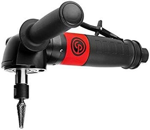 Chicago Pneumatic CP3550-120ACC - أداة مطحنة الهواء، لحام، أعمال النجارة، تفاصيل السيارات، ملمع من الفولاذ المقاوم للصدأ، مطحنة زاوية قائمة، 1/4 بوصة (6 مم)، 1.48 حصان / 1100 واط - 12000 دورة في الدقيقة in Saudi Arabia
