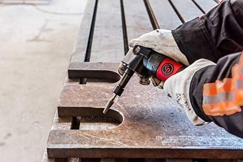Chicago Pneumatic CP3550-120ACC - أداة مطحنة الهواء، لحام، أعمال النجارة، تفاصيل السيارات، ملمع من الفولاذ المقاوم للصدأ، مطحنة زاوية قائمة، 1/4 بوصة (6 مم)، 1.48 حصان / 1100 واط - 12000 دورة في الدقيقة in Saudi Arabia
