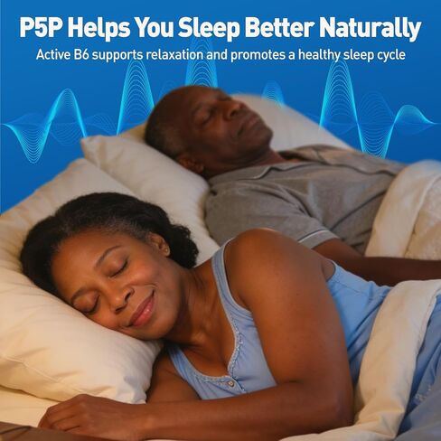 P5P Vitamin B6 25mg, Pyridoxal-5-Phosphate Activated B6 Liquid Drops for Women & Men, Energy Support, Balance, Nervous System Health, 2 Fl Oz in Kuwait