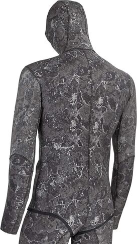 Mares Pure Instinct 3mm Spearfishing Freediving Wetsuit Top Jacket, Explorer Camo Black - S3 / MD, Model: P-422040-S3_E in Saudi Arabia