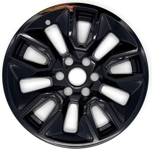 20 "4pc Gloss Black Wheel Skins (مجموعة من 4) لشيفروليه سيلفرادو 1500 2019-2021 in Saudi Arabia