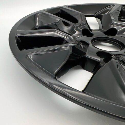 20 "4pc Gloss Black Wheel Skins (مجموعة من 4) لشيفروليه سيلفرادو 1500 2019-2021 in Saudi Arabia