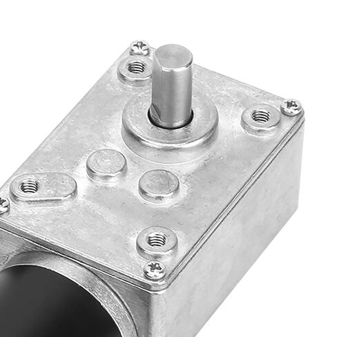 DC 12V Worm Gear Motor, High Torsion Speed Reduce Electric Motor Reversible Gear Reduction Electric Motor 8mm Shaft 12V(12V,50RPM) in Saudi Arabia