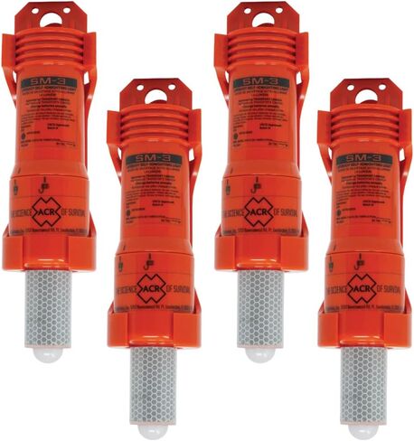 acr SM3 Lifebuoy ضوء علامة الاشتعال الذاتي USCG Solas MED معتمد، استبدال مباشر SM2 (بدون حزمة) (4) in Saudi Arabia