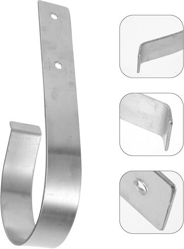YARNOW Stainless Steel Ring Buoy Bracket Marine Horseshoe Bracket Life Buoy Ring Hanger Holder Large S Hook for Pool Poles Pool Brush Skimmer Hose Equipment B in Saudi Arabia