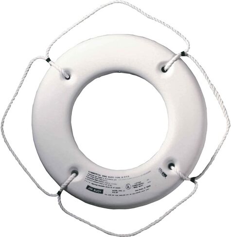 HS-24 W Hard Shell Series Life Ring - 24", White in Kuwait