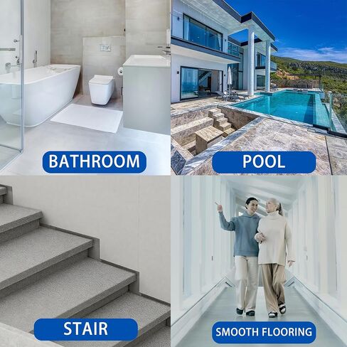 COSIMIXO Rubber Anti Slip Tape 6" x 30" -5 Packs-Blue Pool Rubber Grip Tape,Pool, Bathroom & Stair Outdoor/Indoor Safety - Waterproof Non-Slip for Wet Surfaces, Ship Deck, Showers in Kuwait