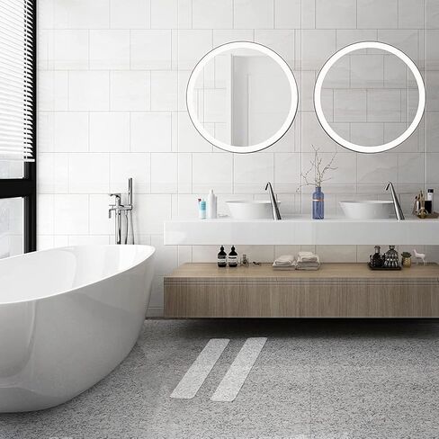 شريط Qingluan المضاد للانزلاق، شريط قبضة للسلالم في الأماكن المغلقة مقاوم للماء، شريط مطاطي للأحواض والسلالم والقوارب (شفاف، 4 بوصة × 60 قدم) in Kuwait