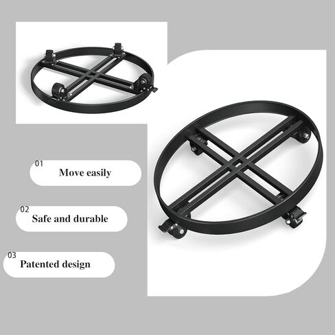 Heavy-Duty Stainless Steel Furniture Dolly,24'' x 18'' Furniture Mover with 1200LB Capacity, 5'' Swivel Casters & Tie-Down Straps for Secure Transport in Saudi Arabia