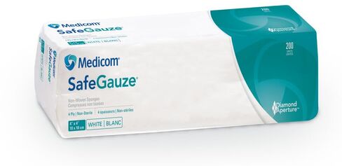 Medicom A7634 إسفنجة SafeGauze غير المنسوجة 4 × 4 بوصة 2000/Cs in Saudi Arabia