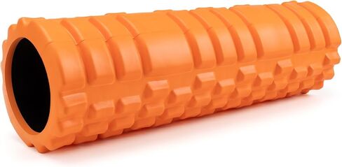 Foam Roller for Deep Tissue Massager, 18" Trigger Point Foam Roller, Patented Exercise Roller for Muscle Recovery, Physical Therapy, Improves Mobility, Fitness, Yoga and Pilates (Black) in Kuwait