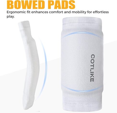 Volleyball Elbow Pads for Adult Youth, Volleyball Arm Sleeves Elbow Pads for Floor Burns and Bruises, Non-Bulky Elbow Pad Protection Comfort Flexible, One Size in Kuwait