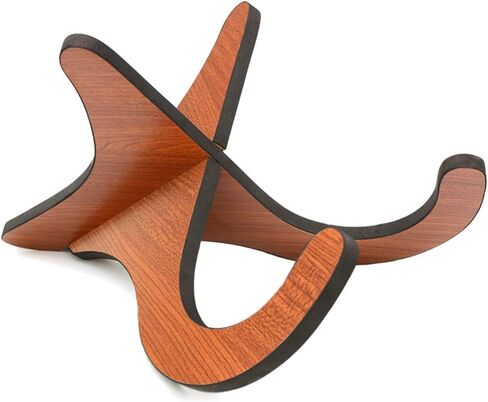 حامل حامل الكمان الخشبي من LeSage، حامل القيثارة المحمول على الأرض قابل للطي للكمان والمندولين والآلات الوترية in Kuwait