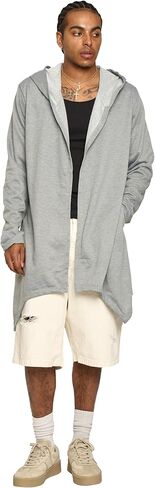 Victorious Men's Long Length Cloak Cardigan Hoodie in Kuwait